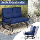 Tangkula Outdoor Swing Glider Chair, Patio Glider Bench for 2 Persons - Photo 3