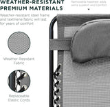 Best Choice Products Oversized Zero Gravity Chair, Folding Outdoor Patio Lounge Recliner w/Cup Holder Accessory Tray - Photo 6