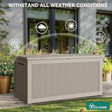 YITAHOME 260 Gallon Outdoor Storage Box, Large Water Resistant Resin Deck Box - Photo 4