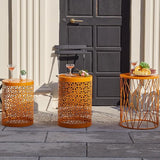 Y&M Set of 3 Stacking Coffee Table for Living Room, Patio Side Table, Indoor End Tables for Bedroom - Photo 5