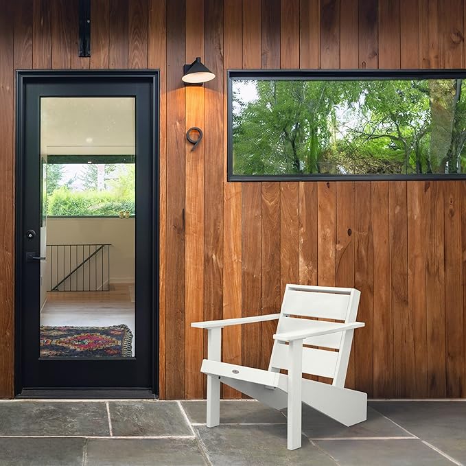 Haven Modern Adirondack Chair, Coconut White