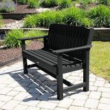 Sequoia Professional CM-BENSQ42-BKE Commercial Grade Exeter 4 Foot Garden Bench, Black - Photo 7