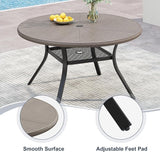 VICLLAX Round Patio Dining Table - Photo 6