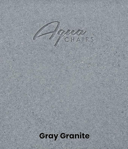 Aqua Outdoors - Small Side Table - for Inside Pool, Sun Shelf & Patio Surfaces - Designed for Shallow Shelves Up to 10” - Compatible with All Pool Types - Poolside & Sun Deck Tanning - Gray Granite