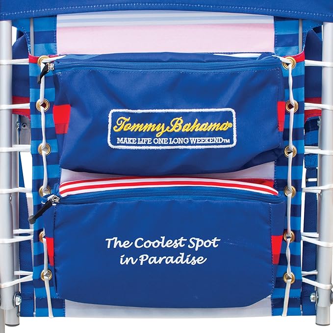 Tommy Bahama Hi-Boy 17" Seat Height 4-Position Lace-Up Suspension Folding Beach Backpack Chair