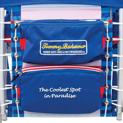 Tommy Bahama Hi-Boy 17" Seat Height 4-Position Lace-Up Suspension Folding Beach Backpack Chair