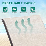 YITAHOME Outdoor Chaise Lounge Chair Set of 4, Patio Lounge Chair with 5 Adjustable Positions - Photo 3