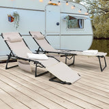 NUU GARDEN Folding Oxford Chaise Lounge Chair - Photo 2