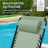 Best Choice Products Outdoor Folding Rocking Chair, Zero Gravity Lounge Chair - Photo 7