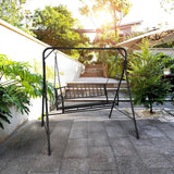 ZIMTOWN 2-Person Metal Porch Swing, 47-Inch Wide Hanging Bench，Heavy Duty Hanging Chair with 64.9" Adjustable Chains - Photo 8