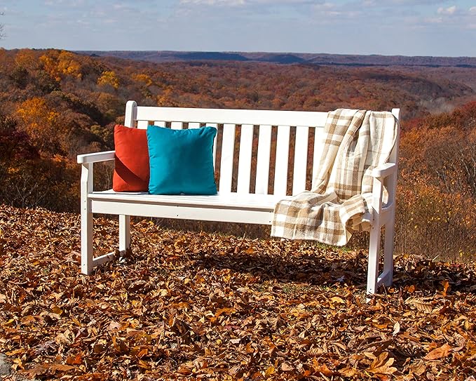 POLYWOOD TGB60BL Traditional Garden 60" Bench, Black