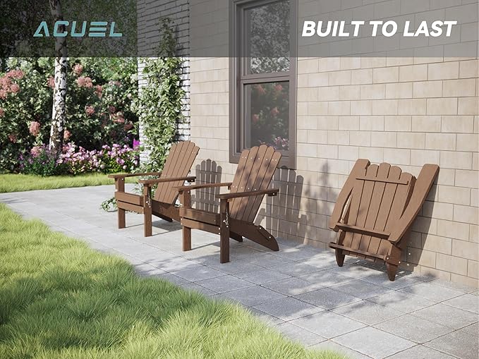 Adirondack Chairs, Folding Chairs Set of 4 - Photo 2