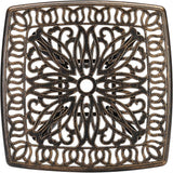 Bonnlo 21 Inch Cast Aluminum Outdoor Side Table with Umbrella Hole, Anti-Rust Coffee Bistro Table for Outdoor, Patio - Photo 5