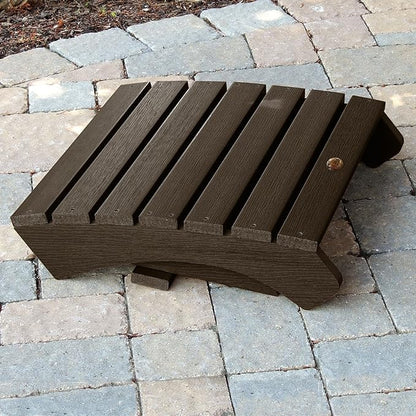 highwood AD-OTL1-ACE Adirondack Folding Ottoman, Weathered Acorn
