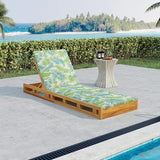 Outdoor Lounge Chaise Set with 2" Water-Resistant Cushion, 4-Position Adjustable Backrest Recliner - Photo 1