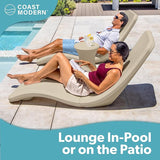 GoSports Coast Modern in Pool Lounge Chair - Waterproof & Weighted Chaise Lounger - Outdoor Pool Furniture for Patio or - Photo 4