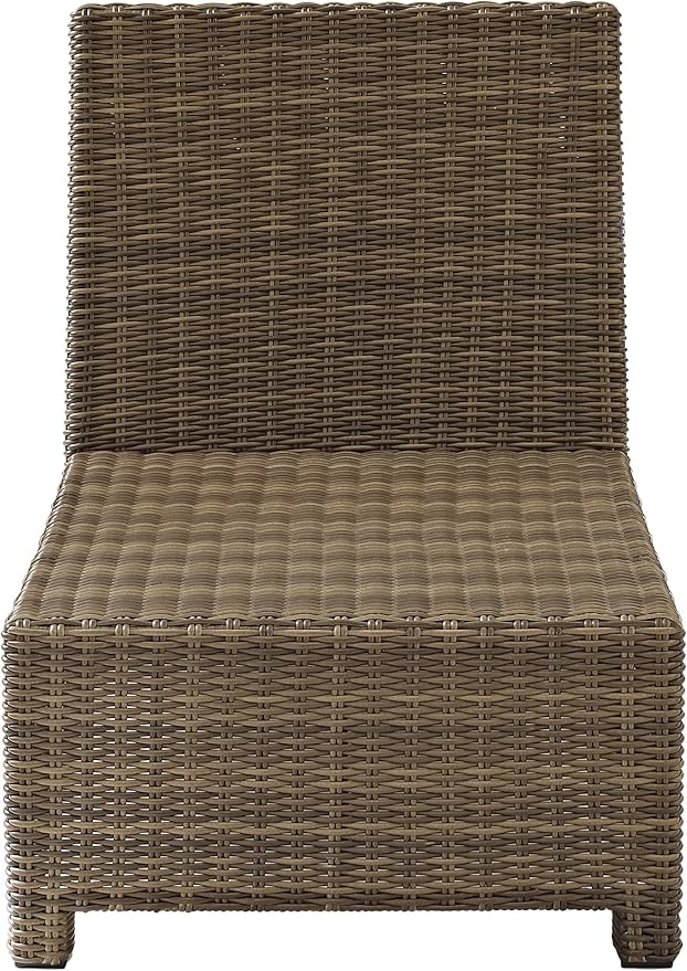 Crosley Furniture Bradenton Armless Outdoor Sectional Chair, Wicker Patio Chairs for Porch, Deck, Backyard - Photo 5