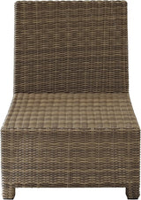 Crosley Furniture Bradenton Armless Outdoor Sectional Chair, Wicker Patio Chairs for Porch, Deck, Backyard - Photo 5