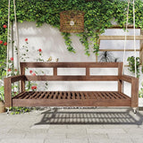 LUMISOL Twin Size Porch Swing Daybed Frame, Garden Porch Swing Bench Chair with 4 Hanging Ropes for Backyard Outdoor - Photo 1
