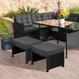 Yaheetech Wicker Ottomans, Set of 2 Footrest with Removable Cushion - Photo 8
