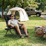 Amopatio Oversized Padded Zero Gravity Chair, XL 29In Reclining Camping Lounge Chair w/Removable Cushion&Headrest - Photo 2