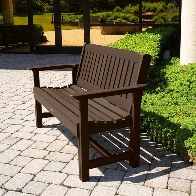 Sequoia Professional CM-BENSQ42-ACE Commercial Grade Exeter 4 Foot Garden Bench, Weathered Acorn