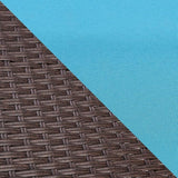 HOMREST Outdoor Lounge Chairs Set of 2, Patio Wicker Chaise Lounge with Removable Cushion - Photo 7