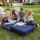 NICESOUL Double Chaise Lounge Outdoor, 51.2" Wide 2-Person Daybed with Independent Recline - Photo 4