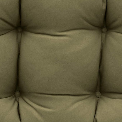 QILLOWAY Outdoor Patio Wicker Seat Cushions Group Loveseat/Two U-Shape/Two Lumbar Pillows for Patio Furniture,Wicker Loveseat,Bench,Porch,All Weather, Settee of 5 (SAGE/Army Green)
