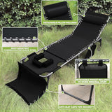BlueWish Tanning Chair with Face Hole, Layout Chair for Tanning with 5-Position Reclining Backrest, Removable Pillow - Photo 3