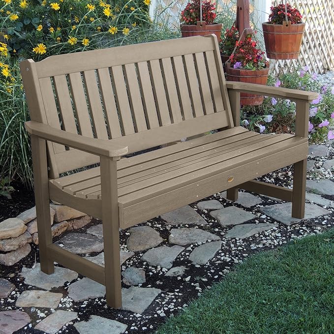 highwood Lehigh Garden Bench, 5 feet, Woodland Brown