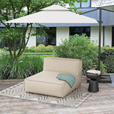 Dineli Outdoor Bean Bed Loveseat Large Bean Bag Chair for Adults Outdoor Sofa Couch Outside Chaise Lounge Chair Foam - Photo 6