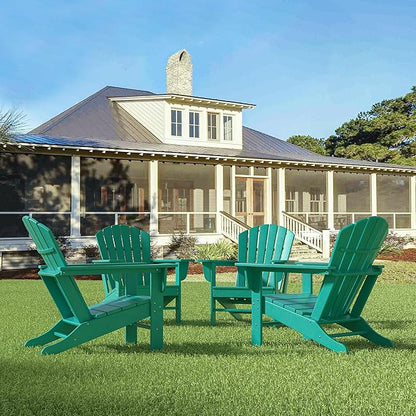 WestinTrends Dylan Outdoor Adirondack Chair (Set of 4), Turquoise