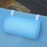 Outsunny Folding Chaise Lounge Pool Chairs, Outdoor Sun Tanning Chairs with Pillow, Reclining Back - Photo 8