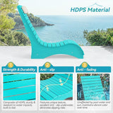 HDPS Pool Lounge Chairs Set of 4, Use in Pools Lounge Chairs up to 10-Inches of Water, Chaise Chairs with Headrest - Photo 3