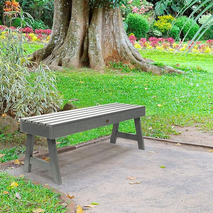 highwood AD-BENN4-CGE Weatherly Backless Bench, 4-Feet, Coastal Teak