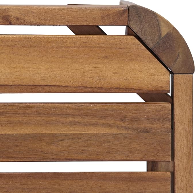 Christopher Knight Home Outdoor Acacia Wood Bench Set of 2, 57.25" Patio Benches, Slatted Garden Seating for 2–3 People, Solid Wood Entryway Bench for Backyard Porch Deck, Teak