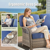 9 Pieces Outdoor Furniture Set - Photo 5