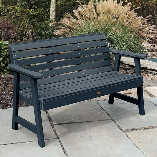 Highwood Weatherly Garden Bench, 5 Feet, Federal Blue