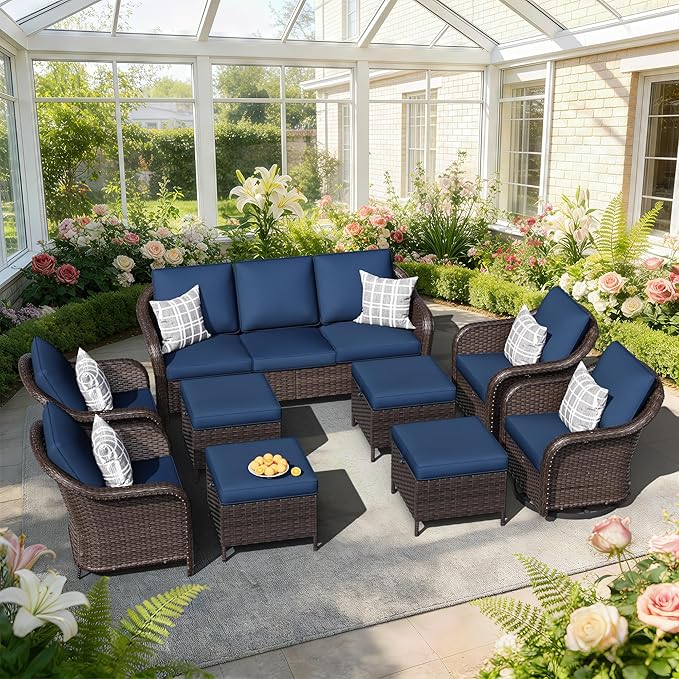 9 PCS Outdoor Conversation Set - Photo 1