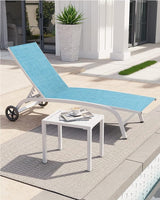 Crestlive Products Outdoor Side Table, Aluminum Rectangular Side/End Table - Photo 5