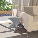 LeisureMod Modern Grey Accent Side Table - Stylish Side Vanity Table for Bedroom & Living Room - Photo 2