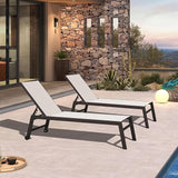 PURPLE LEAF Oversized Patio Lounge Chairs Set of 3 - Photo 3