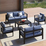 Kiss the Water Outdoor Patio Furniture Loveseat Sofa - Photo 6