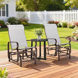 Outsunny Outdoor Glider Chair Set of 2 - Photo 8