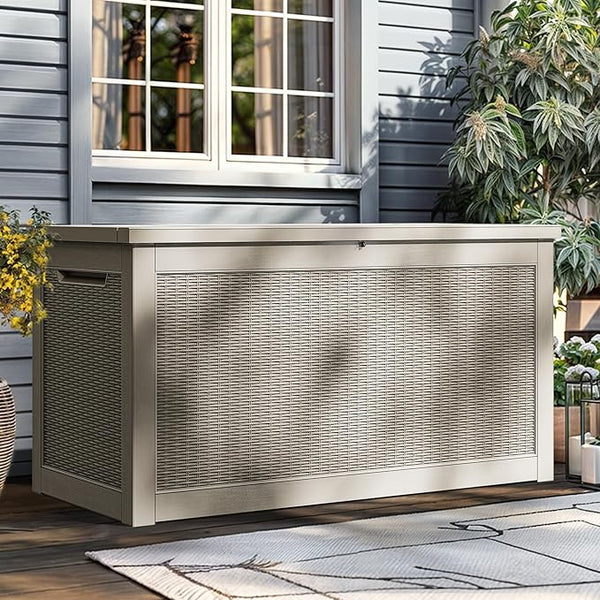 YITAHOME 260 Gallon Outdoor Storage Box, Large Water Resistant Resin Deck Box - Photo 1