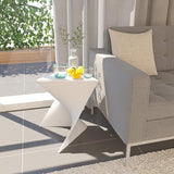 LeisureMod Danbury Modern Vanity Side Table, White - Photo 2