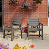 Anbuy Patio Dining Chair Set of 2, Outdoor Chairs with Curved Backrest and Ergonomic Armrests for Every Scene in Outdoor - Photo 1