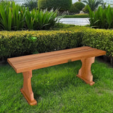 All Things Cedar BB45 Cedar Backless Bench | 4ft Wood Bench Indoor & Outdoor | Handcrafted with Western Red Cedar - Photo 2