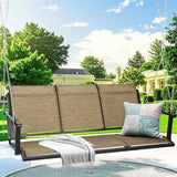 Textilene 3 Seat Hanging Swing, 5.2FT Patio Bench Swing - Photo 1